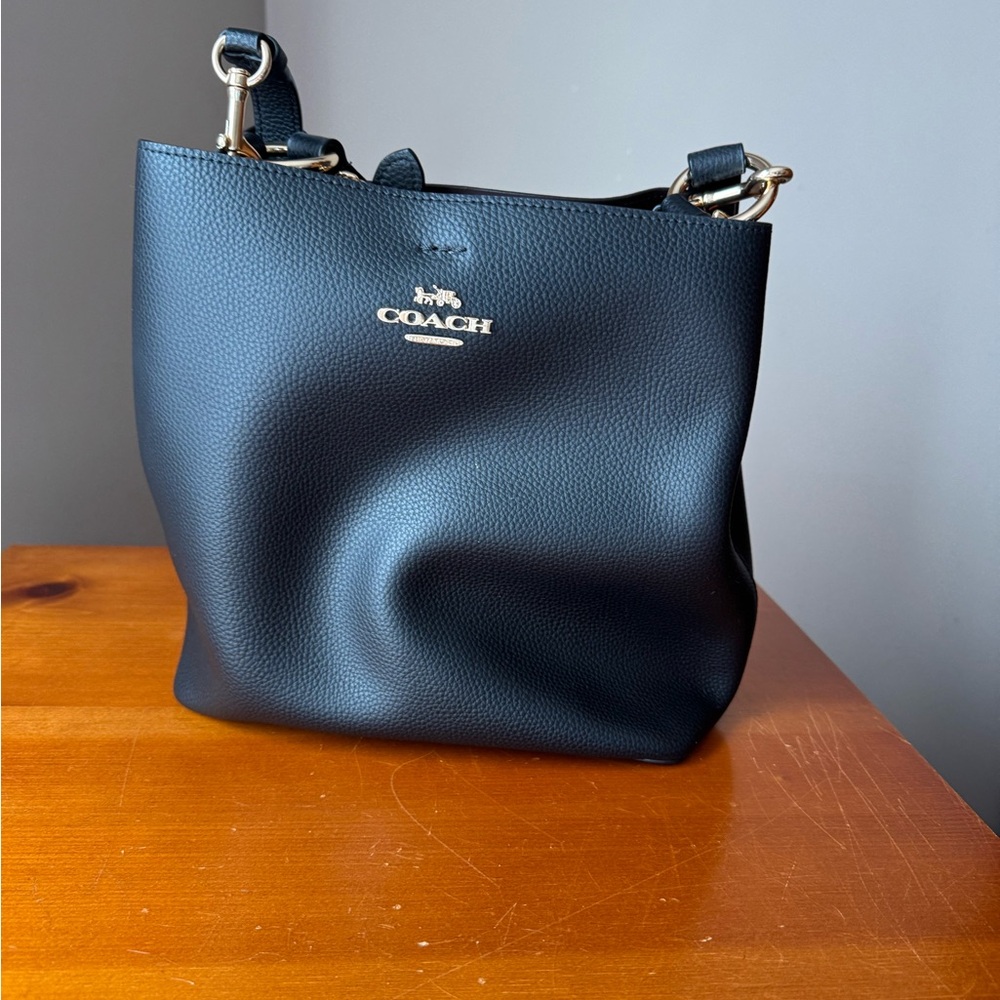 Coach Black Leather Women's Bag